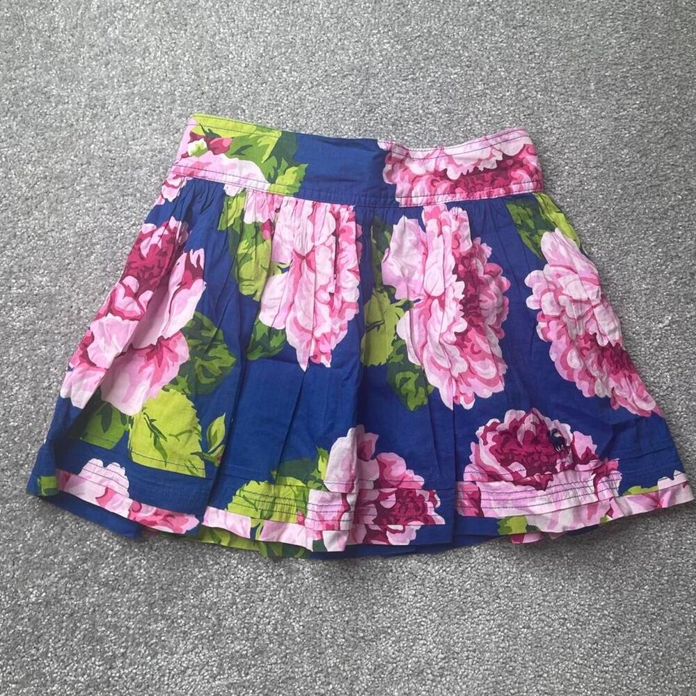 Abercrombie & Fitch Skater Skirt Size Small Pink Floral Y2K
